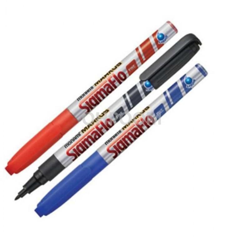 생잉크네임펜 0.6mm 청색 네임펜가는글씨용 유성네임펜 얇은네임펜