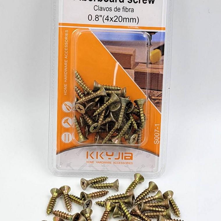 35PCS 목공용 피스 20mm 짧은나사 나사세트 일반나사 목재용피스 가구조립나사