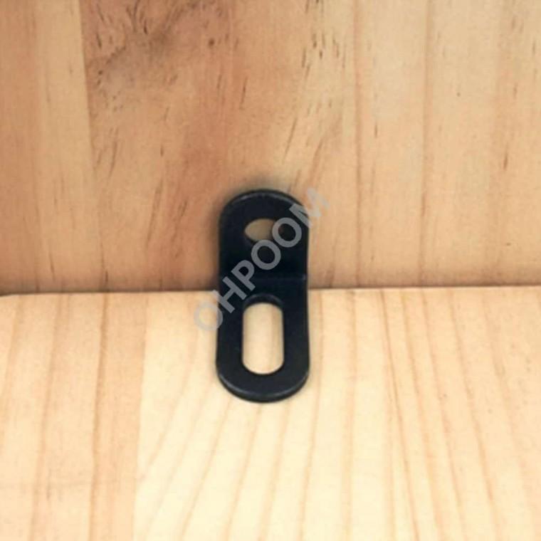 타원꺽쇠 30X22X16 흑색 코너꺽쇠 가구부속철물 가구경첩