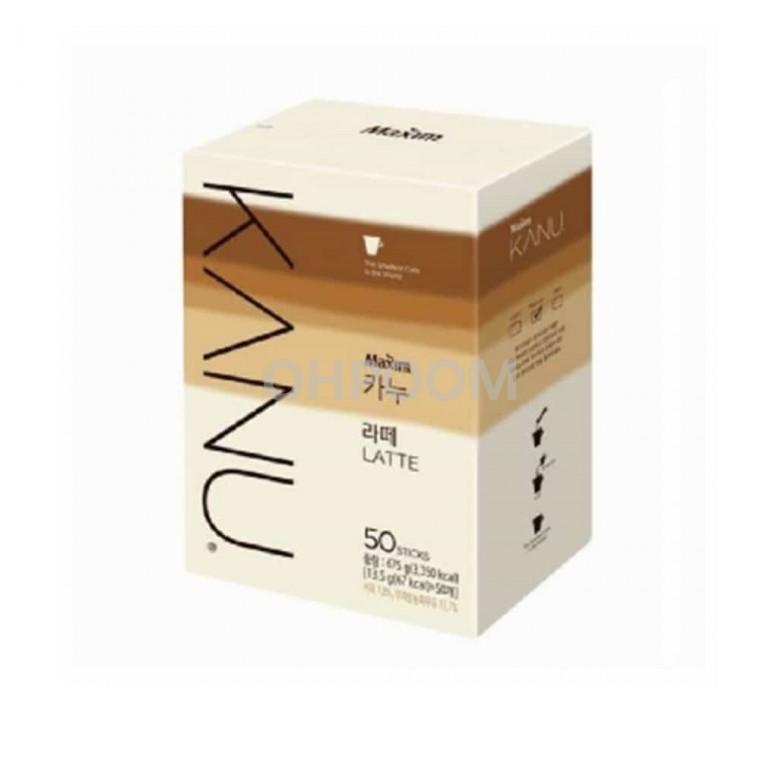 카누라떼 12gx50T 일회용커피 커피라떼 카페라떼