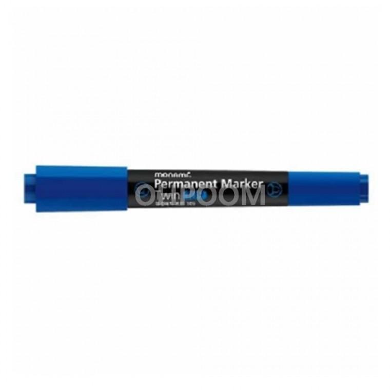 매직 트윈 6mm 2mm 청색 선명한마카펜 유성네임펜 유성마커