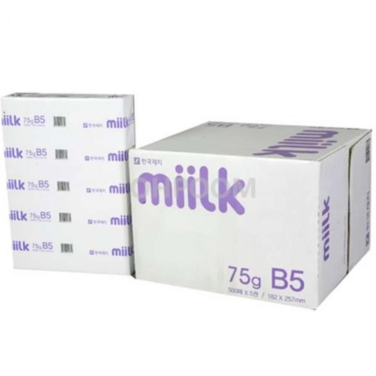복사용지B5 밀크75g 500매X5권 복사종이 인쇄용지 프린터용지