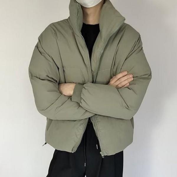 베이직 3컬러 남성 캐주얼 하이넥 패딩 자켓 JK 패딩자켓 캐주얼패딩점퍼 간절기아우터