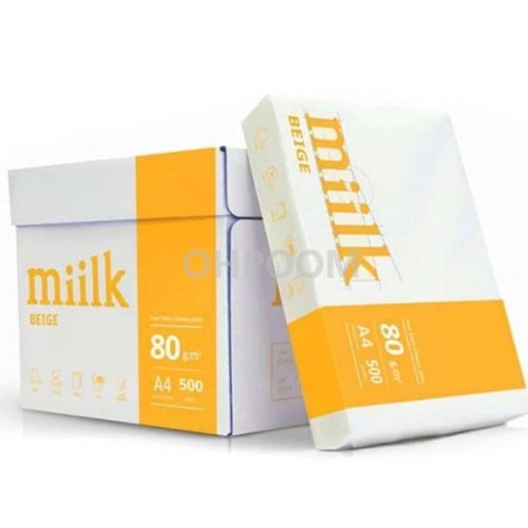 복사용지미색A4 밀크 80g 500매X5권 복사용종이 복사종이 A4용지