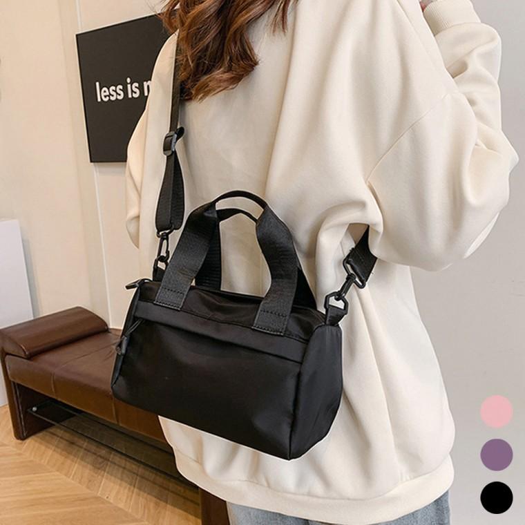 미니 보스턴 크로스백 여성 데일리 나일론 숄더백