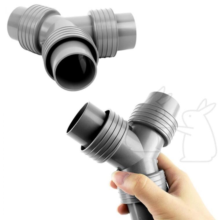 분배 연장 Y자 배수관 물호스 배수호스 연결 38mm