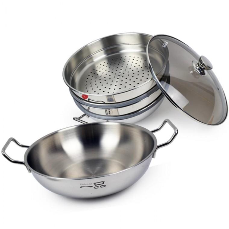 떡 고구마 찜통 이유식 대게 유리뚜껑 찜냄비