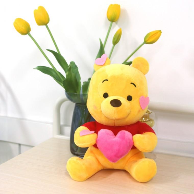 디즈니 하트 LED 푸 25cm 인형 무드등 LED무드등 캐릭터조명