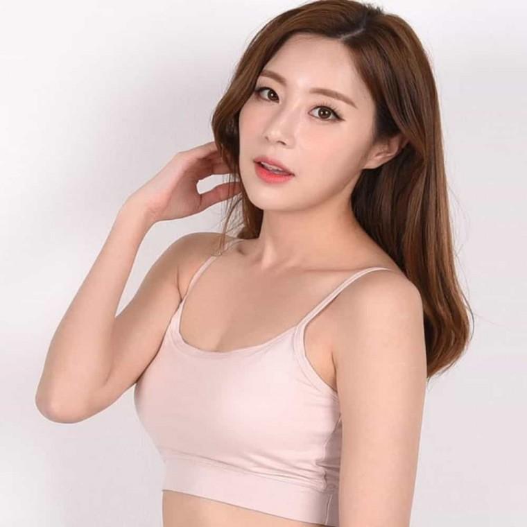 면 일자 탑 브라 필라테스브라탑 이너튜브탑 스모크튜브탑