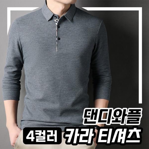 댄디와플 카라티셔츠 4color   간절기티셔츠 남성카라티