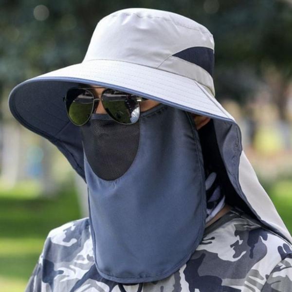 bns 큰 챙 농사 낚시 캠핑 얼굴가리개 모자