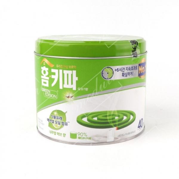 야외 캠핑 그린에디션 홈키파 디 40입 모기향 허브향 캠핑용모기향