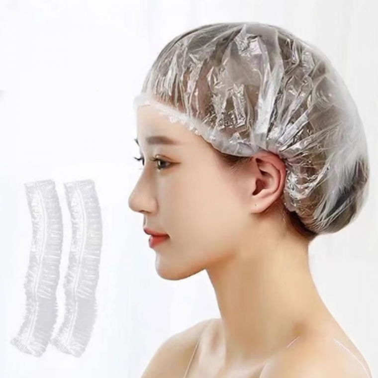 비닐캡 머리비닐 염색모자 일회용 교체부품 100입 머리 비닐 라운드캡