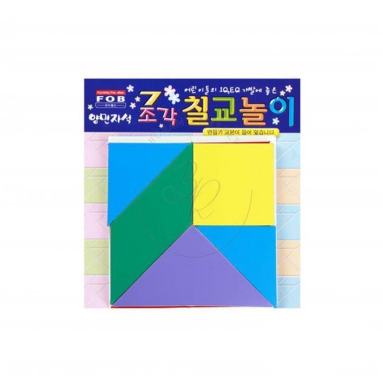 칠교놀이 자석칠교판 도형학습 자석보드게임