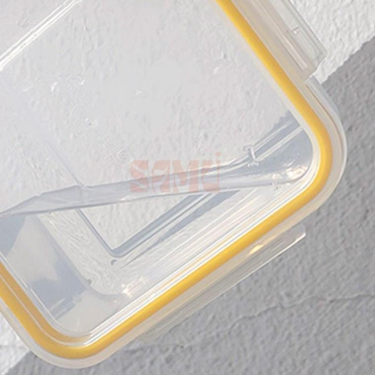 밀폐용기 정사각 480ml 투명보관용기 잡곡통