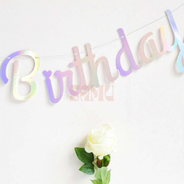 HAPPY BIRTHDAY 가랜드 홈파티용품 생일파티