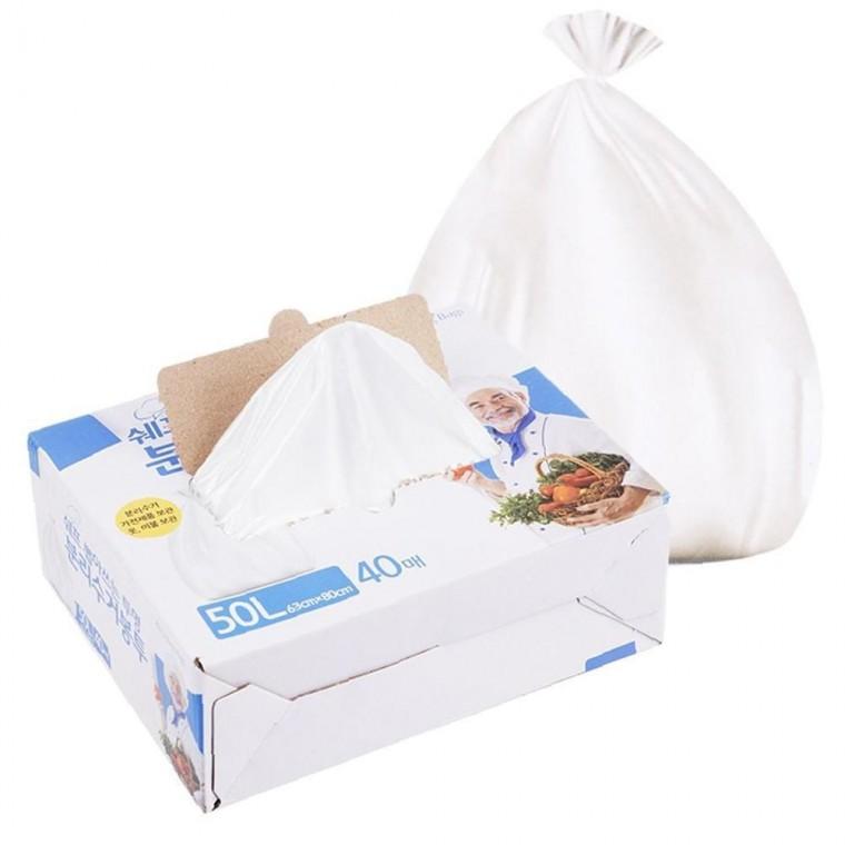 재활용 분리 수거 봉투 쓰레기 비닐 봉지 50L 40매