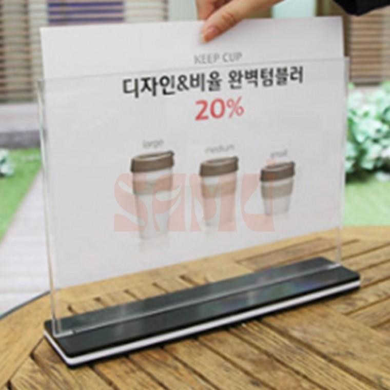 양면 T자형 꽂이 A5 홍보물꽂이 종이홀더