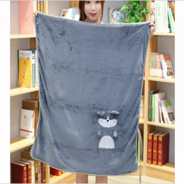 극세사담요 무릎담요 포근한 당근패턴당근 극세사무릎담요 도서관 여행 캠핑