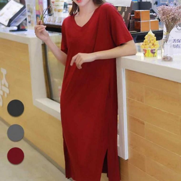 여름원피스 드레스 원피스 여름 오버핏 예쁜 롱웨어 빅사이즈원피스 홈 원마일 잠옷 웨어 A라인 롱