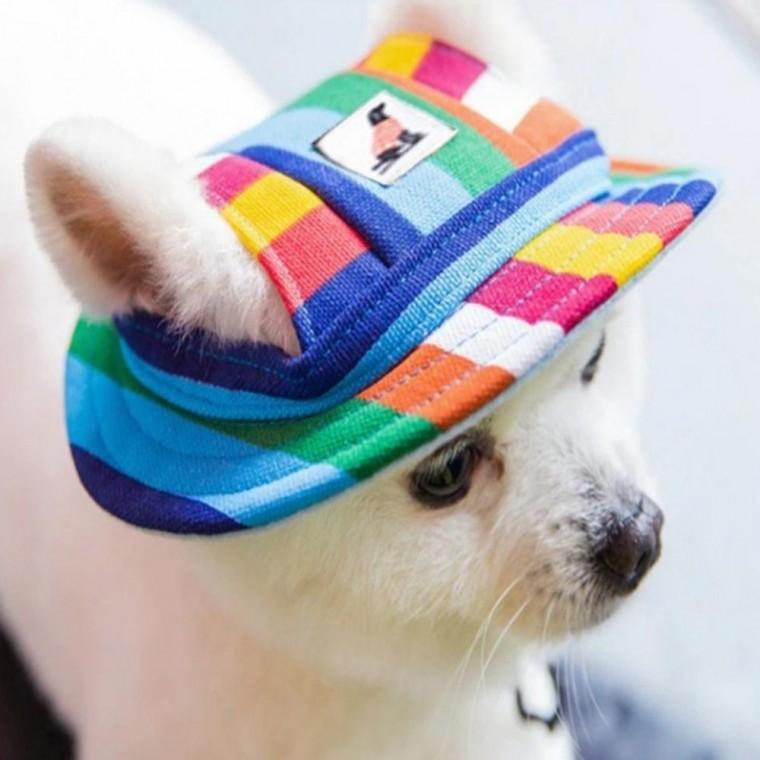 애완견 자외선 차단 썬캡 모자 산책 외출용 강아지악세사리 강아지썬캡 강아지모자
