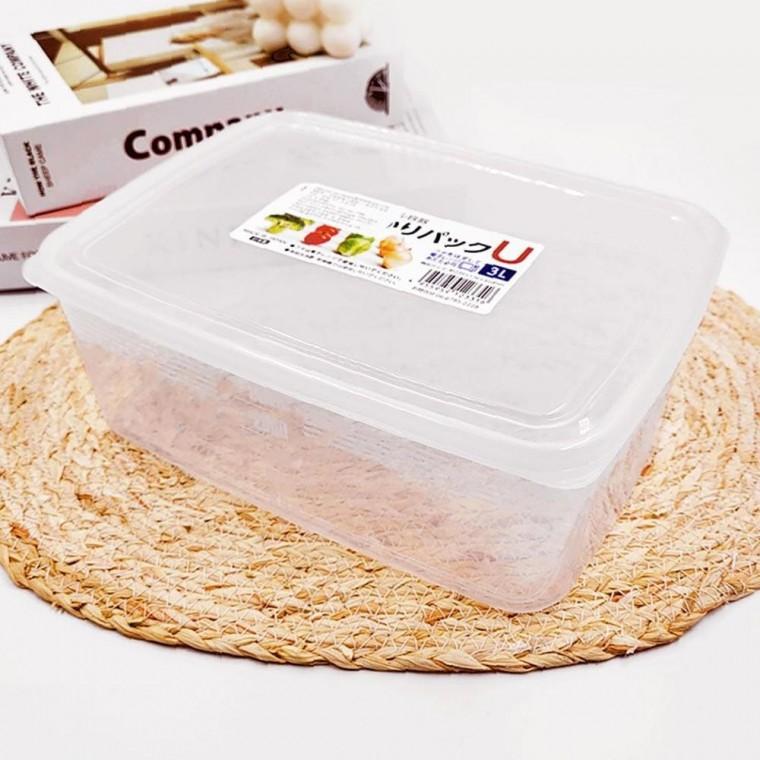일본 나카야 쾌적 반투명 밀폐통 U (3L)
