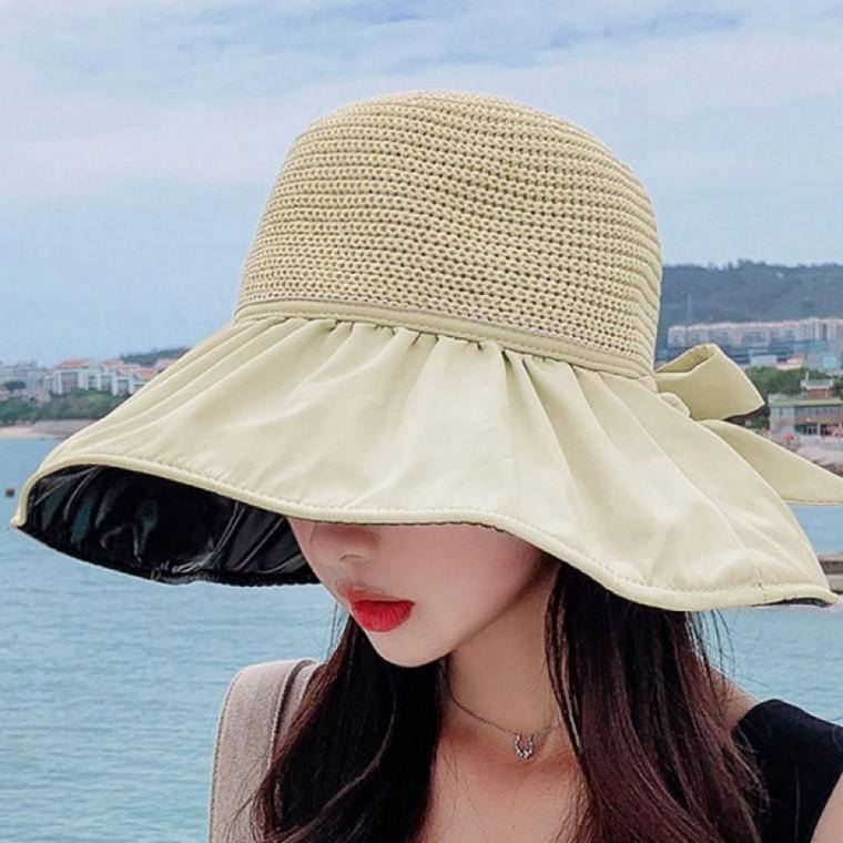 여름모자 밀짚 여성 왕골 라탄모자 모자 휴양지 여성모자 여름 버킷햇 라피아햇