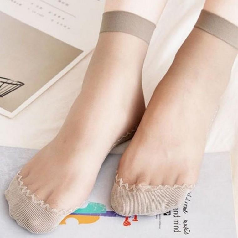 미끄럼 방지 발목 스타킹 10켤레 발목스타킹 레이스양말