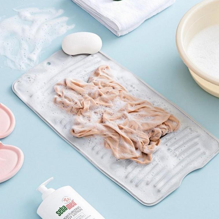 키밍 접이식 빨래판 흡착식 속옷세탁 손빨래 실리콘빨래판 손세탁 미니빨래판