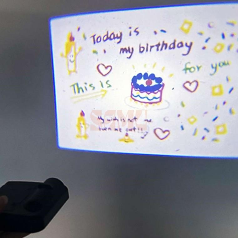 생일축하 미니 빔프로젝터 빔프로젝트 벽장식