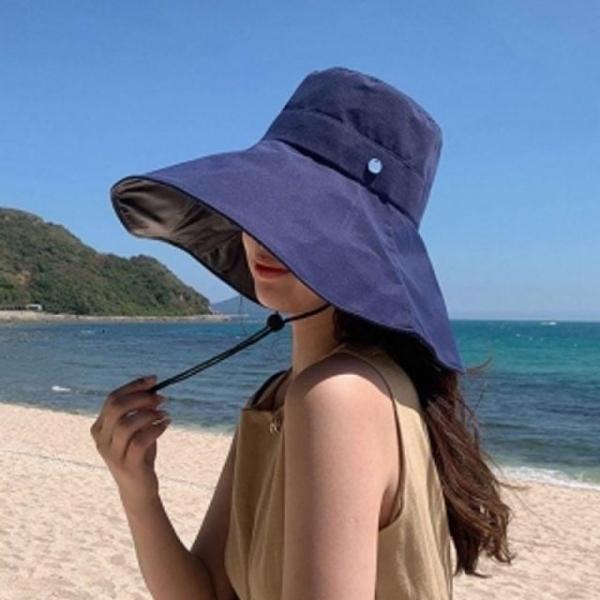 메이리 자외선 차단 암막 버킷햇(네이비) 사파리 모자 챙모자 와이드챙 여름 캠핑