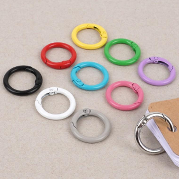 컬러 오픈형 원형 고리링 24mm 패션고리 소품연결링
