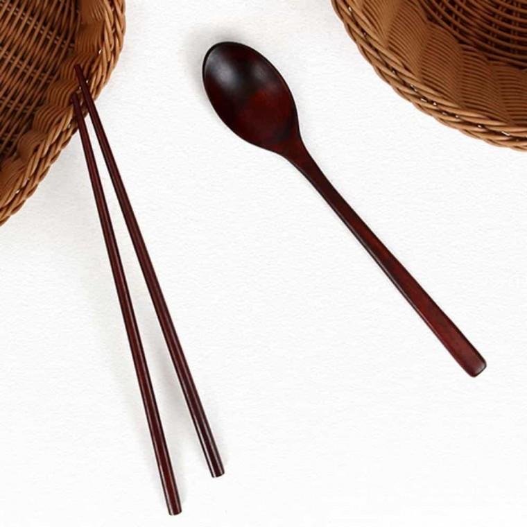 옻칠나무수저 옻칠수저세트 목재숟가락젓가락