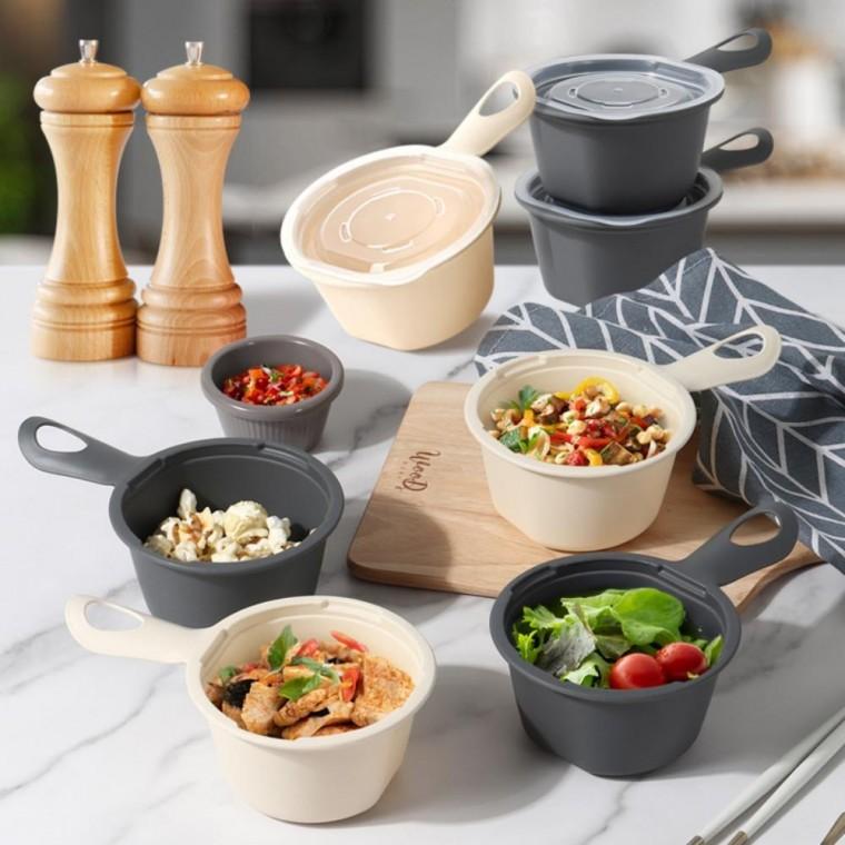 손잡이쿡앤밥 275ml 10 전자렌지용밀폐용기 전자렌지용밥용기