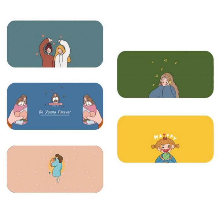 와이드 마우스 장패드 일러스트마우스패드 컴퓨터장패드 키보드패드