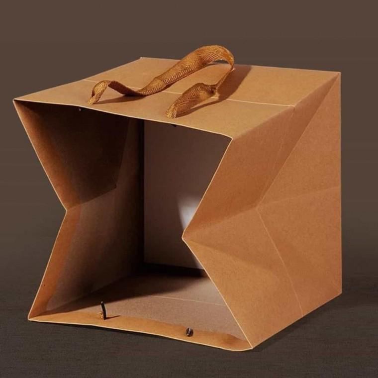크라프트 쇼핑백 20cm 넓은쇼핑백 튼튼한쇼핑백 사각쇼핑백