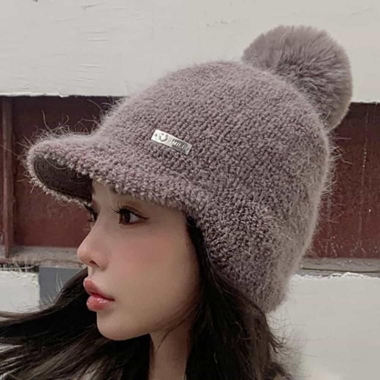 방울 귀도리모자 여성귀달이모자 귀달이모자 여성니트모자