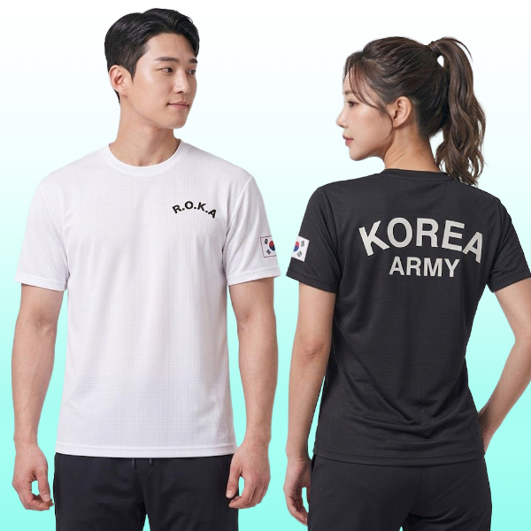 ROKA 로카티 기능성 메쉬 반팔 군인 단체티 행사 유니폼 커플티