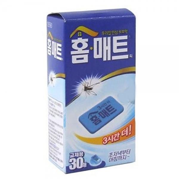 리필형 홈매트 30매 캠핑모기향 산모기 모기약 바닷가