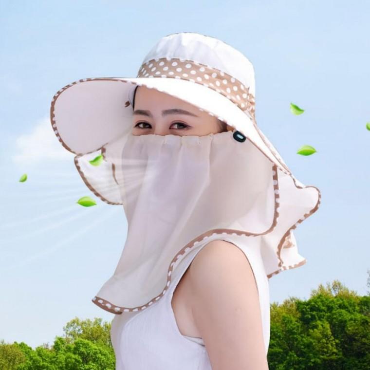 햇빛 차단 가리개 일체형마스크모자 망토모자