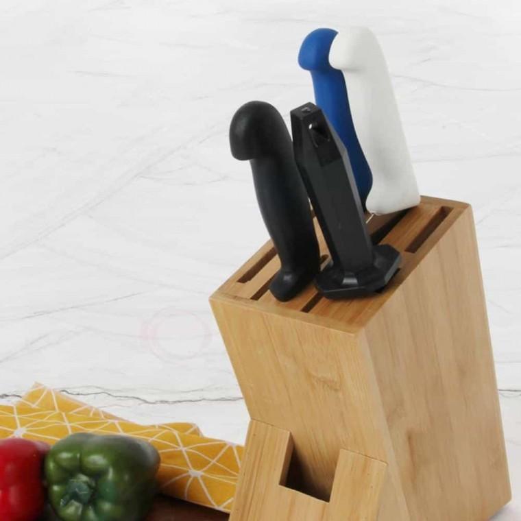 대나무 칼꽂이 대 9구 싱크대칼집 칼꽃이