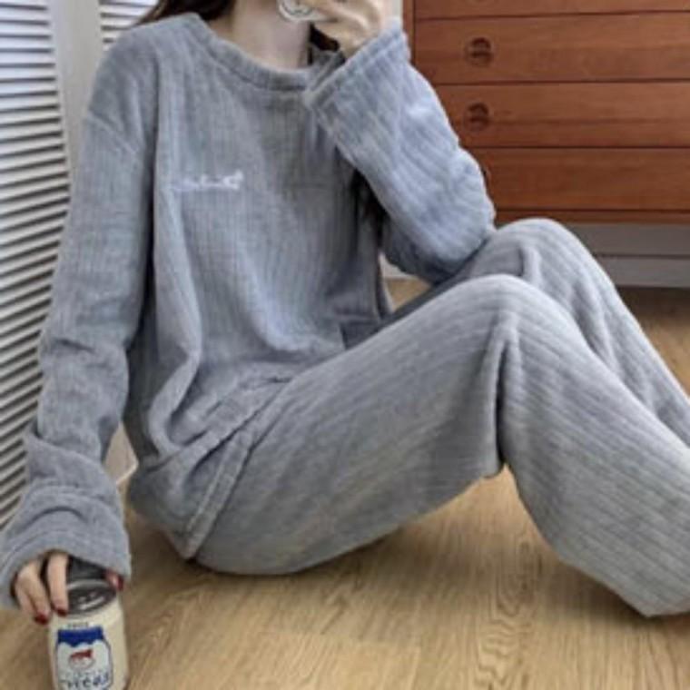 여성 겨울 홈웨어 수면파자마 여자파자마
