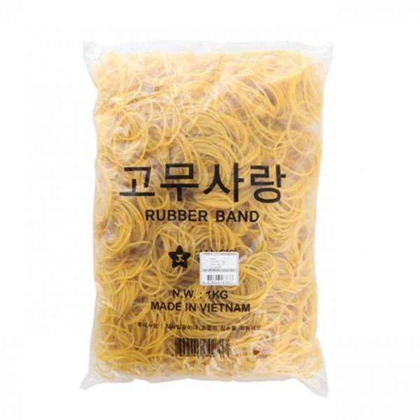 고무밴드 1kg 대 70mm 노란색고무줄 만들기재료
