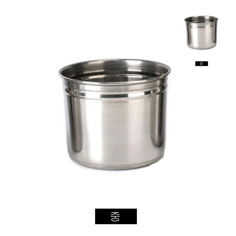 스텐 뼈통 중 16.5cm 치킨뼈통 업소용뼈통 새우껍질통