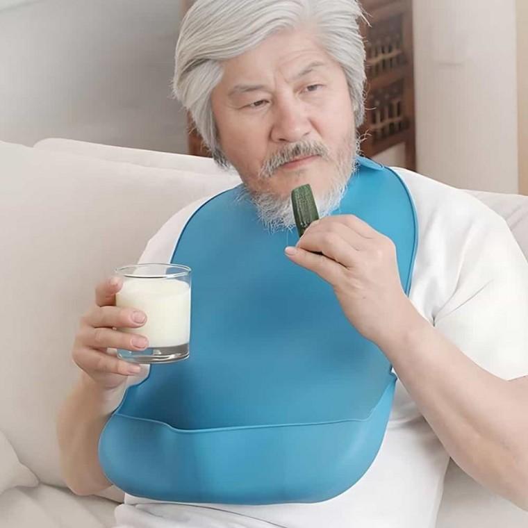 성인 실리콘턱받이 성인턱받이 성인용턱받이