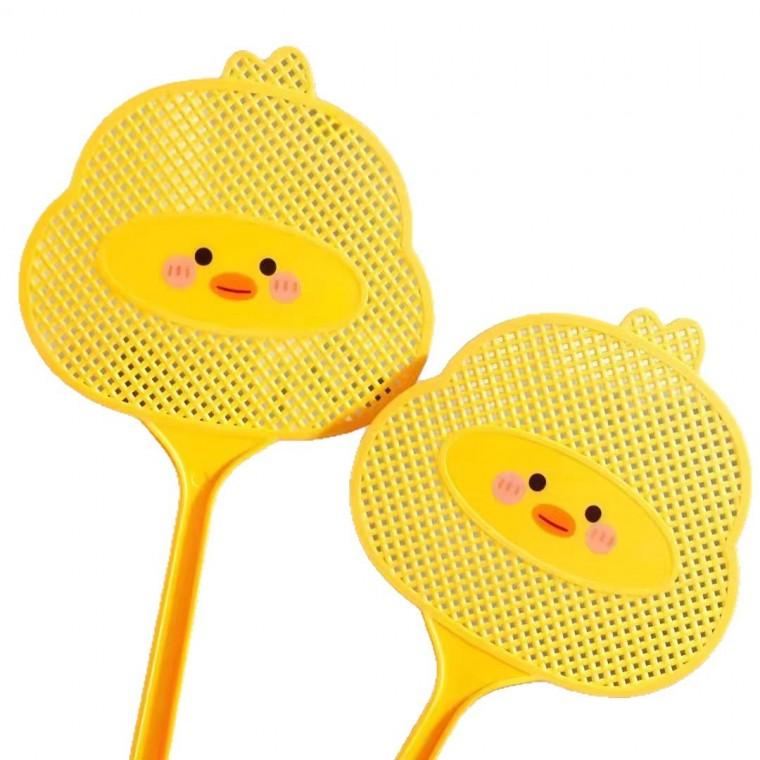 병아리 파리채 모기채 오리 러버덕 파리채
