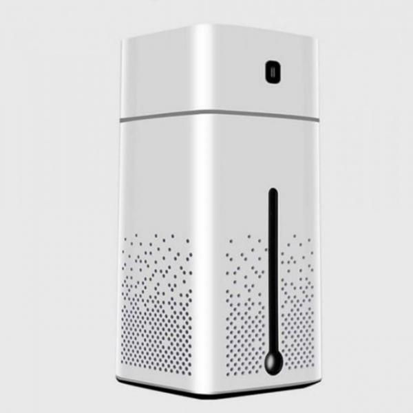화이트 1리터 USB 큐브 초음파 가정용 가습기 무드등