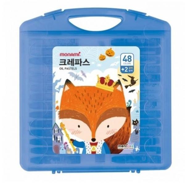 초등학생 어린이 크레용 크레파스 48색 블루 세트