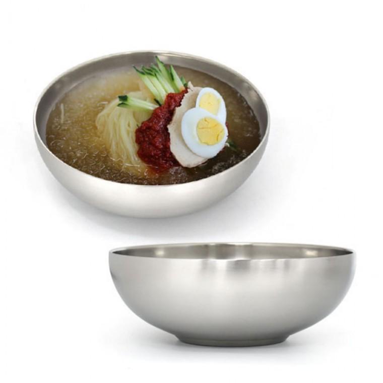 스텐면기 스텐라면기 스텐냉면기 곰탕그릇 식당그릇 이중옥냉면기