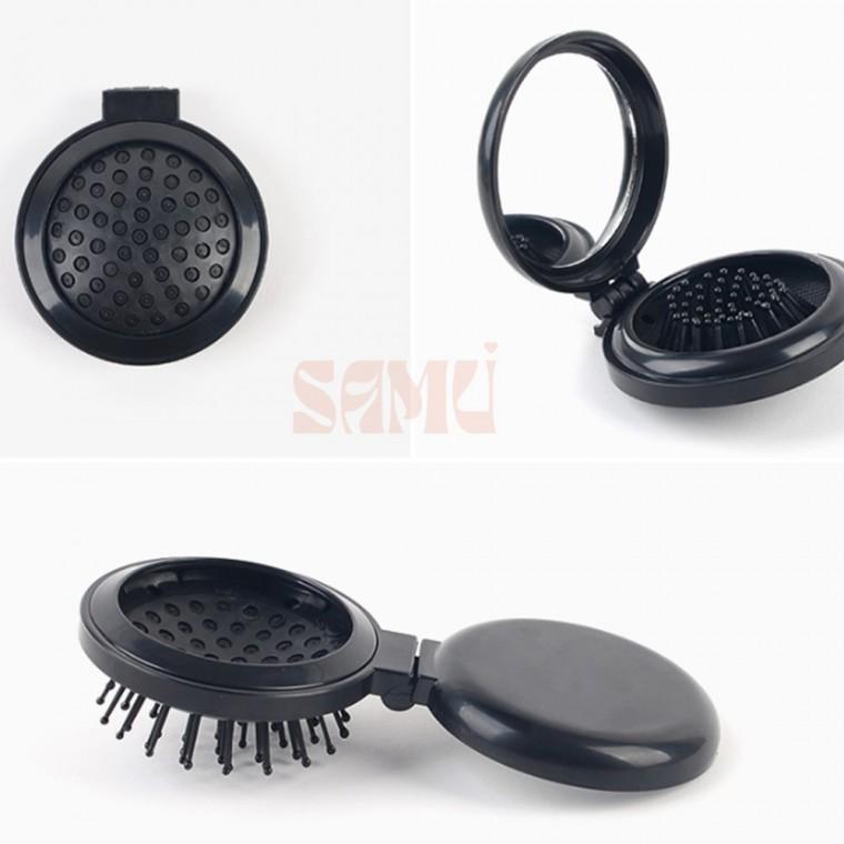 휴대용 접이식 빗거울세트 귀여운거울 휴대용접이식빗거울